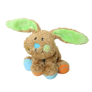 Peluche Mary Meyer guance allegre coniglietto peluche peluche giocattolo pancia pelliccia marrone - Foto 1 di 9