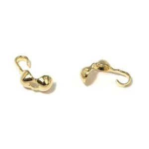 Perle cache noeuds + crochet Doré (lot de 10) - Picture 1 of 1