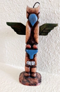 Vintage 1982 Carved Wax Candle Totem - Picture 1 of 3