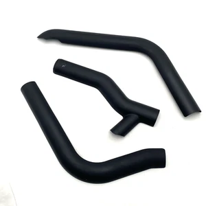 oem Harley 66897-10A Matte Flat Black Rear Exhaust Heat Shield Set 10-17 Fatboy - Picture 1 of 8