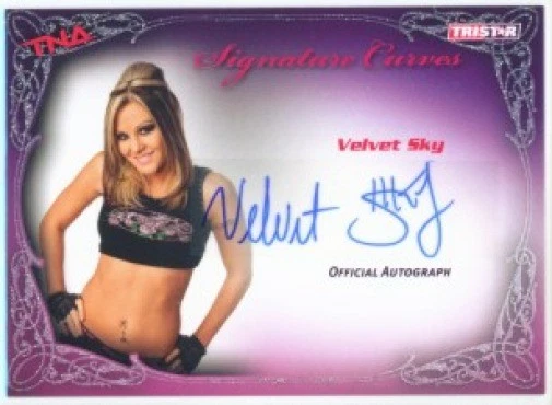 VELVET SKY "AUTOGRAPH CARD KA15" TNA KNOCKOUTS - Изображение 1 из 1