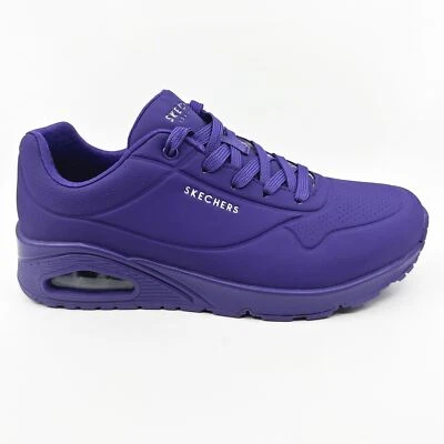 Skechers Uno Nights Shades Purple Womens Wide Athletic Sneakers - Image 1 of 4