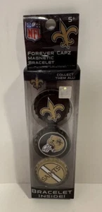 NFL New Orleans Saints Forever Capz Magnetic Bracelet Bottle Caps NOS Rare - Picture 1 of 3