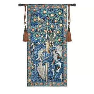 Belgium Jacquard Tapestry Art William Morris Tree of Life Tapestry Wall Hanging - Picture 1 of 1