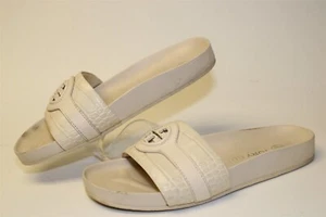 Tory Burch Carson Anatomical Slide Womens Size 9 M Croc Embossed Leather Shoes - Imagen 1 de 24