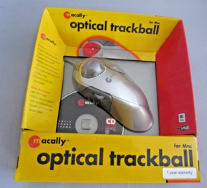 Vintage APPLE Macintosh MAC Optical TrackMan Mouse SEALED - Picture 1 of 4