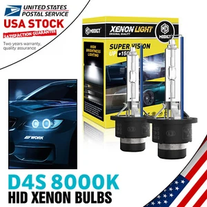 2Pcs OEM Quality D4S Xenon HID Headlight Bulbs 8000K White 42402VIC1 42402 66440 - Picture 1 of 14