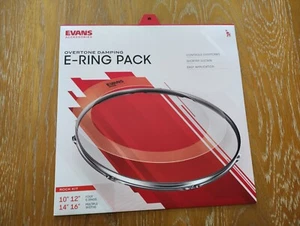 EVANS Drum Head Overtone Damping E Ring Pack of 4 - 10" 12" 14" 16" Moon Gel Sub - Picture 1 of 2