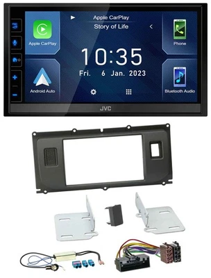 JVC DAB Bluetooth MP3 USB 2DIN Autoradio für Land Rover Evoque Blindstopfen ab 1 - Bild 1 von 4
