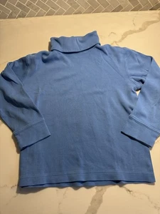 Hanna Anderson Turtleneck Jersey Top Sz 6-7 Steve Jobs Organic Closet Staple - Picture 1 of 3