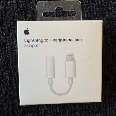 Authentic Apple Lightning to Headphone 3.5mm Jack Adapter - White MMX62AM/A - Image 1 of 3