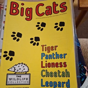 Big cats x 5 Knitting Patterns 4 ply 24"-44" Gary Kennedy Intarsia Booklet  - Picture 1 of 5