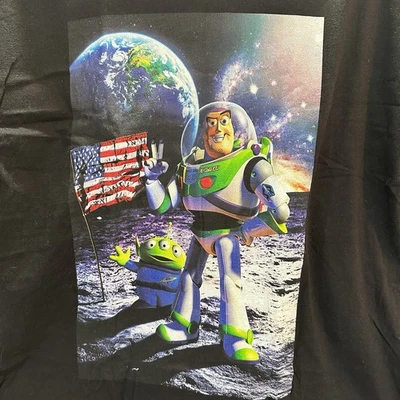 Disney Pixar Toy Story Buzz Lightyear Moon Landing Men's Tee Shirt 2XL Tall - Image 1 of 4