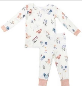 NWT Angel Dear Heirloom Chickens  Loungewear Pajamas 8 - Picture 1 of 2