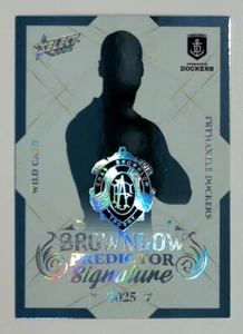 2025 Select AFL Hobby Platinum Brownlow Predictor Wild Brayshaw Fremantle 44/60 - Imagen 1 de 3