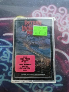 RETURN OF THE LIVING DEAD PART 2 SOUNDTRACK CASSETTE NEW SEALED HORROR CLASSIC - Picture 1 of 4