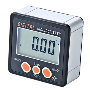 Digital 0-360° Inclinometer Level Box Protractor Angle Finder Gauge R7F5 - Picture 1 of 9
