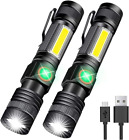 Flashlight Usb Rechargeable Magnetic Led Flashlight Super Bright Tactical Flas