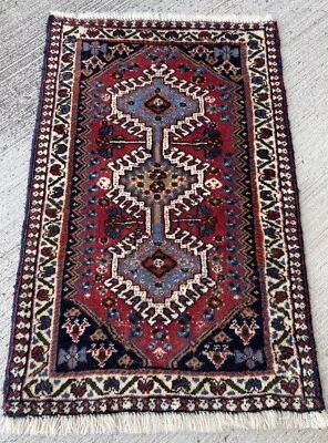 Tapis 90x55cm Yalameh-Shïraz Carpet tappeto teppich rugs Alfombra Matta Teppe - Photo 1/4