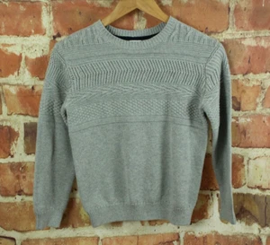 NEW! GYMBOREE Gray Cable Knit Sweater Boys M 7-8 Holiday Pullover 100% Cotton - Picture 1 of 5