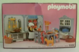 Playmobil Kitchen 5322 by 1992 New & Original Packaging 1900 Pink Series Nostalgia 5300 Dollhouse - Picture 1 of 3