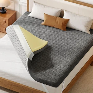 Breathable 3, 4Inch Colling Gel Memory Foam Mattress Topper Twin Full Queen King - Picture 1 of 12