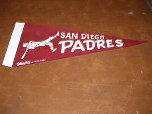 San Diego Padres Schmidt's of Philadelphia 22 1/2 x 9 3/4-Inch Paper Pennant - Picture 1 of 2