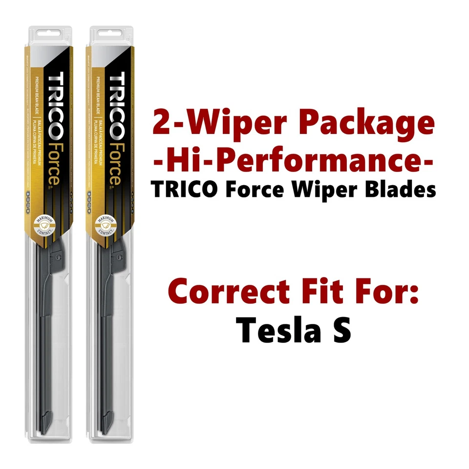 Высокопроизводительные дворники 2 шт подходят для 2012+ Tesla S — 25280/180 - Изображение 1 из 4