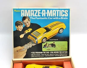 *As-is* Vintage 1969 Amaze-A-Matics Chrysler Charger III Yellow Car Hasbro /3 - Picture 1 of 7