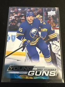 2022-23 Upper Deck series 2 Young Guns Casey Fitzgerald #498 Buffalo Sabres RC - Picture 1 of 2