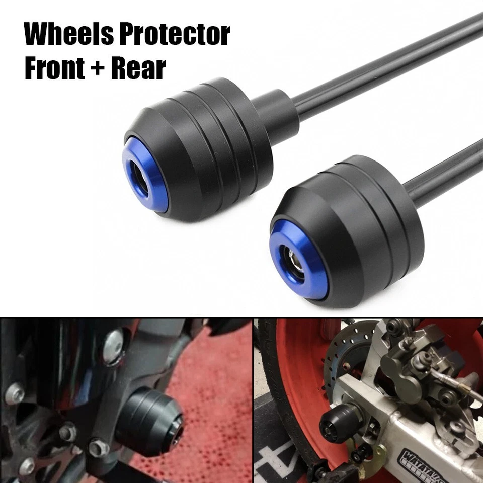 For GSXR Vstrom DL 1050 1000 KATANA Front Rear Axle Wheel Slider Crash Protector - Imagem 1 de 4