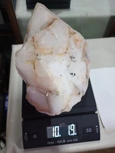 Raw White Quartz Crystal Healing Stone Peach/Rose 10 Lb - Picture 1 of 15