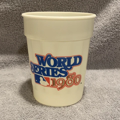 Vintage MLB Kansas City Royals 1980 World Series 5” Cup Souvenir Baseball VTG AL Cover