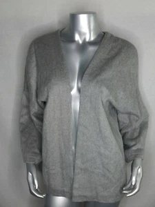 A New Day Open Front Cardigan Women's Grey Wide Sleeve Wool Blend OSFM - Picture 1 of 7