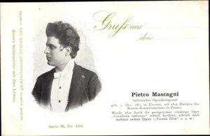 Pietro MASCAGNI, OPERA COMPOSER (Cavalleria Rusticana) Verisimo Movement; NM - Bild 1 von 2