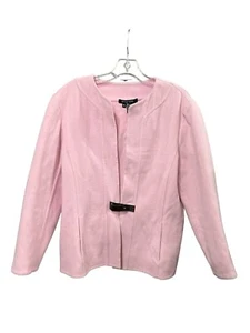 Etcetera Cashmere Wool Blend Pink Plush Blazer Jacket Size 10 - Picture 1 of 10