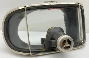 RARE Antique Kinugawa Dive Mask Rounded Tempered Glass Snorkel Scuba Marine Wide - Picture 1 of 9