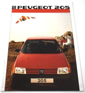 PEUGEOT 205 UK SALES BROCHURE SEPTEMBER 1985 - Picture 1 of 9