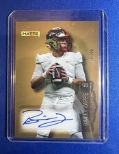 2022 Wild Card Matte football Bailey Zappe auto RC #d 57/100