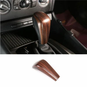 For 2005-2012 BMW 3-Series E90 Wood Grain Central Console Gear Shift Knob Trim - Picture 1 of 5