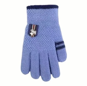 Winter Kids Boys Gloves Warm Outdoor Travel - Blue - Picture 1 of 3