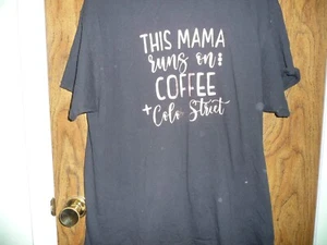 BLACK SIZE XL T SHIRT ADVERTIZING COLOR STREET NAILS - Picture 1 of 1