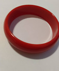 Red Plastic Bangle Bracelet