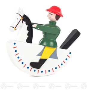 Nutcracker Rider Green Bxhxt 9 Cmx9, 5 Cmx3 CM New Ore Mountains Nutcracker - Picture 1 of 1