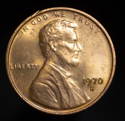 1970-S Small Date Lincoln Memorial Cent Penny - GEM BU       Coin #575 - Image 1 of 4