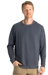 Free Fly Small Men's Bamboo Lightweight Fleece Crew Color Storm Cloud - Picture 1 of 6