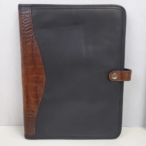 Portefeuille Jack Georges en cuir noir marron Made in USA organisateur - Photo 1/7