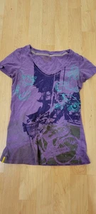 Y2K LOLE VTG T Shirt Women's Size M Abstract Dyed RETRO, SOFT TEE - Picture 1 of 5