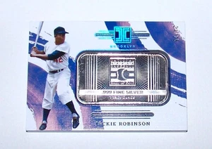 Jackie Robinson #35 HOF Panini Impeccable 1oz .999 Silver Bar Ounce /25 MLB Rare - Picture 1 of 8