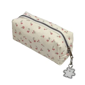 Astuccio Portamatite Stampa Blossomy Poliestere Permanente Grande Capacità Semplice Scuola - Foto 1 di 8